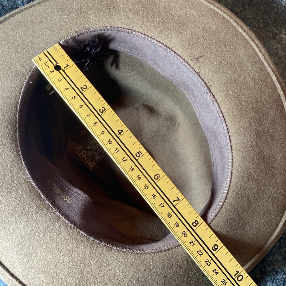 Pendleton Western Cowboy Fedora Safari Felt Wool Large Brown Hat - Picture 5 of 9